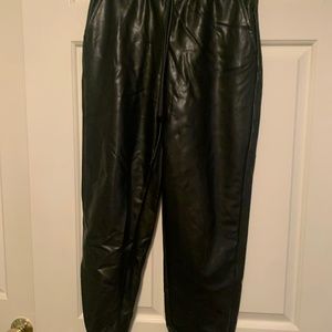 Black pleather pants